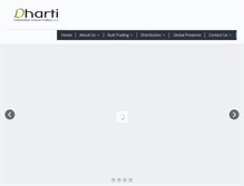 Tablet Screenshot of dharti.com